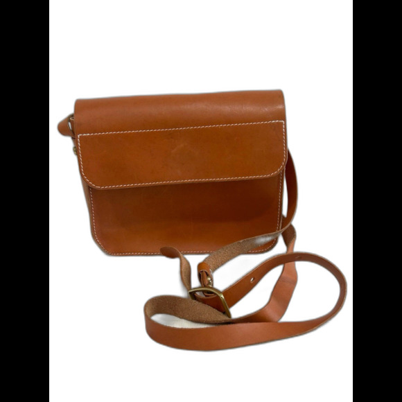 Marcus B Leather Handbag Women's Color Saddle Crossbody Strap “ KAM NO. 01” - Picture 1 of 12